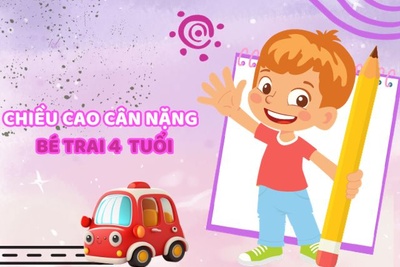 Đánh giá chiều cao cân nặng bé trai 4 tuổi chuẩn WHO 