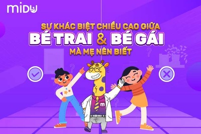 Sự khác biệt giữa bé trai và bé gái trong sự phát triển chiều cao