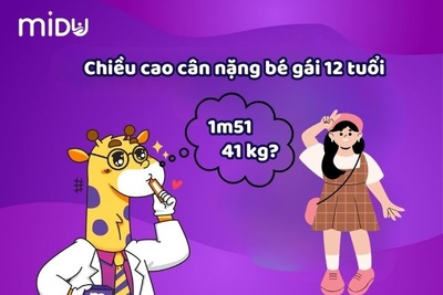 5+ Cách giúp chiều cao cân nặng bé gái 12 tuổi vượt chuẩn?