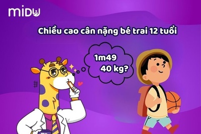 [MỚI] Bảng chiều cao cân nặng bé trai 12 tuổi CHUẨN WHO