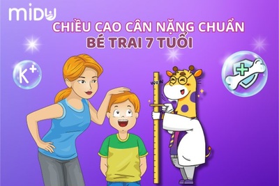[2025] Giải pháp tăng chiều cao cân nặng bé trai 7 tuổi theo chuẩn WHO