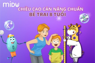 BÁC SĨ VIỆT ANH: CHIỀU CAO CÂN NẶNG BÉ TRAI 8 TUỔI 132.2 CM 27.9 KG